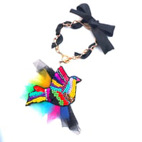 colorful bird | ビーズチャーム&ブローチ