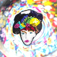 カラフルMUSUME   colorful girl| ビーズブローチhand made beads brooch.
