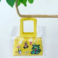 カラフルクリアバッグ（イエロー)|バッグ