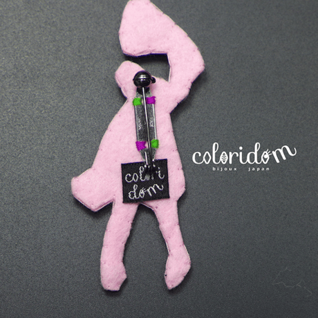 フラワーガール Flower girl  | ビーズブローチ hand made beads brooch
