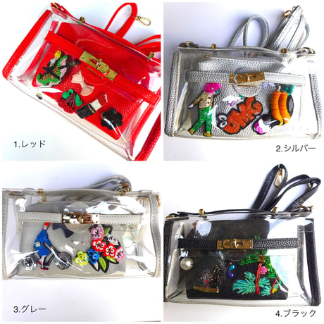 カラフル透明バッグ| バッグ