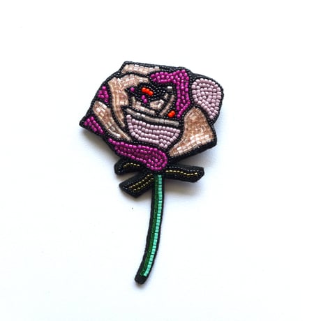 Rose  | ビーズブローチ