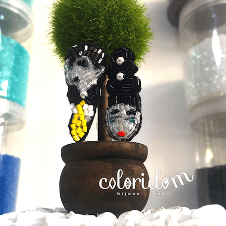 男女ペアピアス　  | ビーズピアス