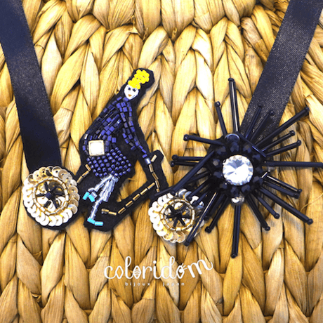 自転車ガールとBlackSun Blacksun | チョーカー hand made beads choker