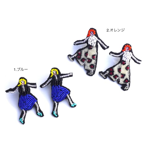 pop girls   | ビーズピアス　hand made beads Earrings