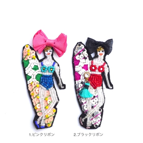 ミーナのお気に入り MINA | ビーズブローチ