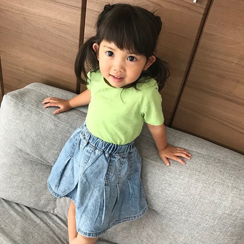 ☺︎kids☻ふんわりﾌﾚｱﾃﾞﾆﾑｽｶｰﾄ | smilekids888