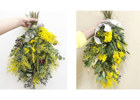 【受注生産】ミモザのスワッグ