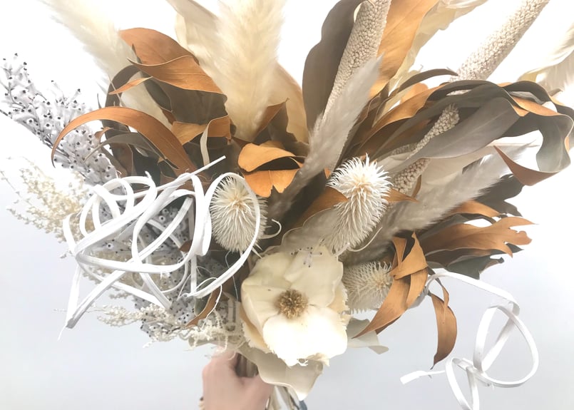 ネイティブフラワーのドライスワッグ Brown | Glanet collection