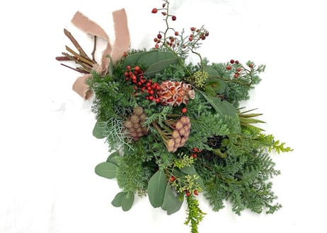 【受注生産】フレッシュクリスマススワッグ/本物の針葉樹でひとつひとつ丁寧に手作りでお届け