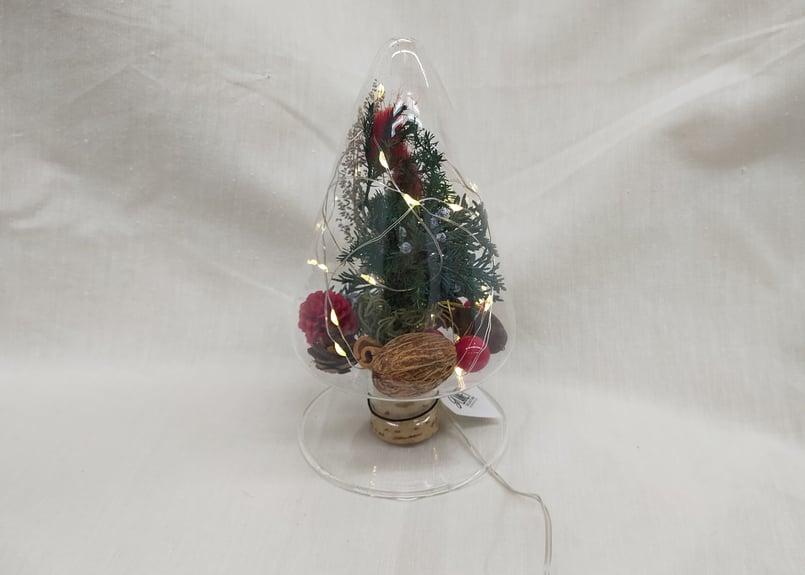 ❁とんがりガラスツリー・グリーン ❁プリザーブドフラワーツリー