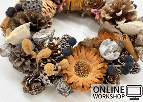 【オンライン】Workshop：木の実リース【 2021年10月30日 (土)】