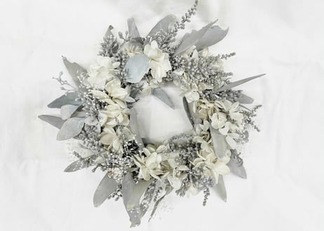 ミニリース   White＆Palegreen