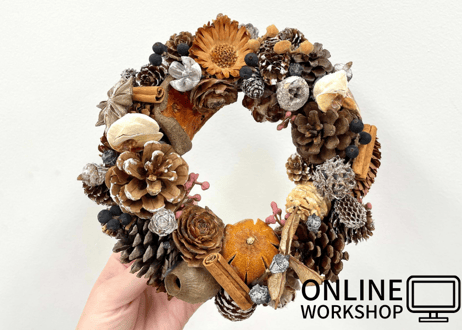 【オンライン】Workshop：木の実リース【 2021年10月30日 (土)】