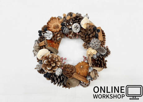 【オンライン】Workshop：木の実リース【 2021年10月30日 (土)】