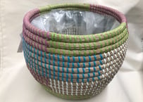 【Basket】インテリアバスケット(マルチカラー)