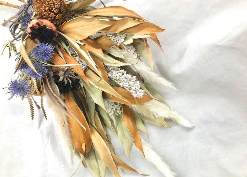 スワッグ　ドライフラワー ネイティブ ドライフラワースワッグ ネイティブフラワー バンクシア