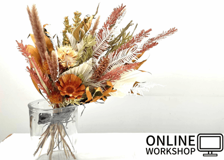 【オンライン】Workshop：秋色のドライフラワースワッグ【 2021年9月23日 (木)】