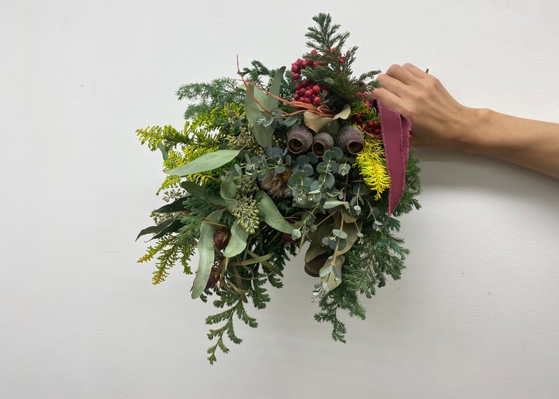 受注生産】フレッシュクリスマススワッグ/本物の針葉樹で 受注生産】フレッシュクリスマススワッグ/本物の針葉樹で