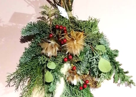 【受注生産】フレッシュクリスマススワッグ/本物の針葉樹でひとつひとつ丁寧に手作りでお届け