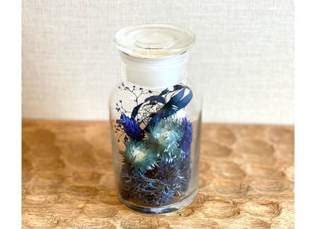 ドライフラワーのメディシンボトル（Mサイズ）