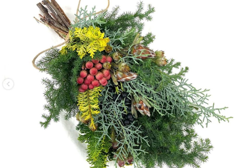 受注生産】フレッシュクリスマススワッグ/本物の針葉樹で 受注生産】フレッシュクリスマススワッグ/本物の針葉樹で