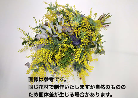 【1点限り】ミモザ スワッグ C 【フレッシュ 】
