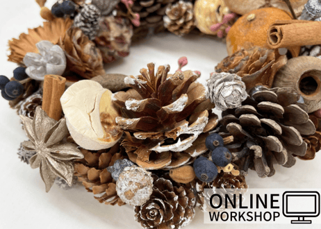【オンライン】Workshop：木の実リース【 2021年10月30日 (土)】
