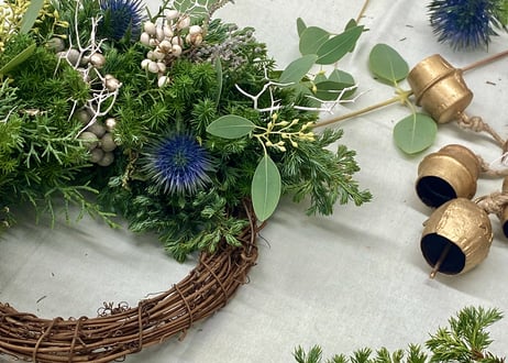 【受注生産】フレッシュクリスマスリース/本物の針葉樹でひとつひとつ丁寧に手作りでお届け