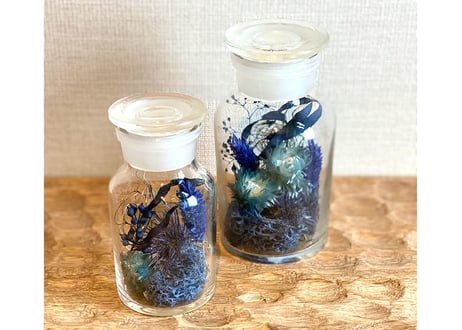 ドライフラワーのメディシンボトル（Sサイズ）