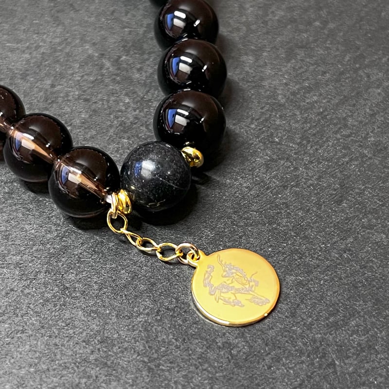 黒いクローバー型ブレスレット wt-spst051.jpg