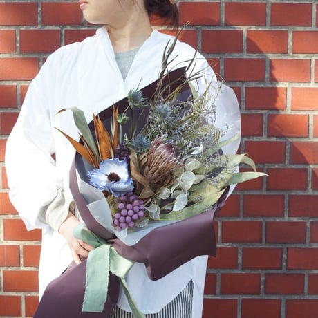 フローリストにお任せドライフラワー花束