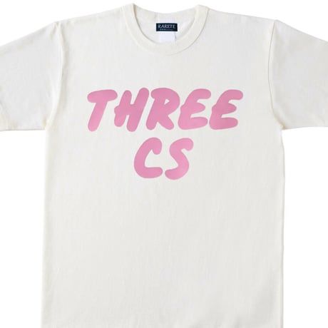 RARETE (ラルテ)  THREE CS (三密) POP Tシャツ ナチュラル