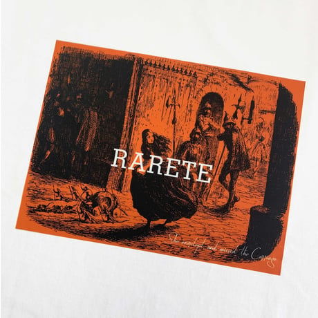 RARETE (ラルテ)   She overslept and missed the Carriage　Tシャツ ホワイト