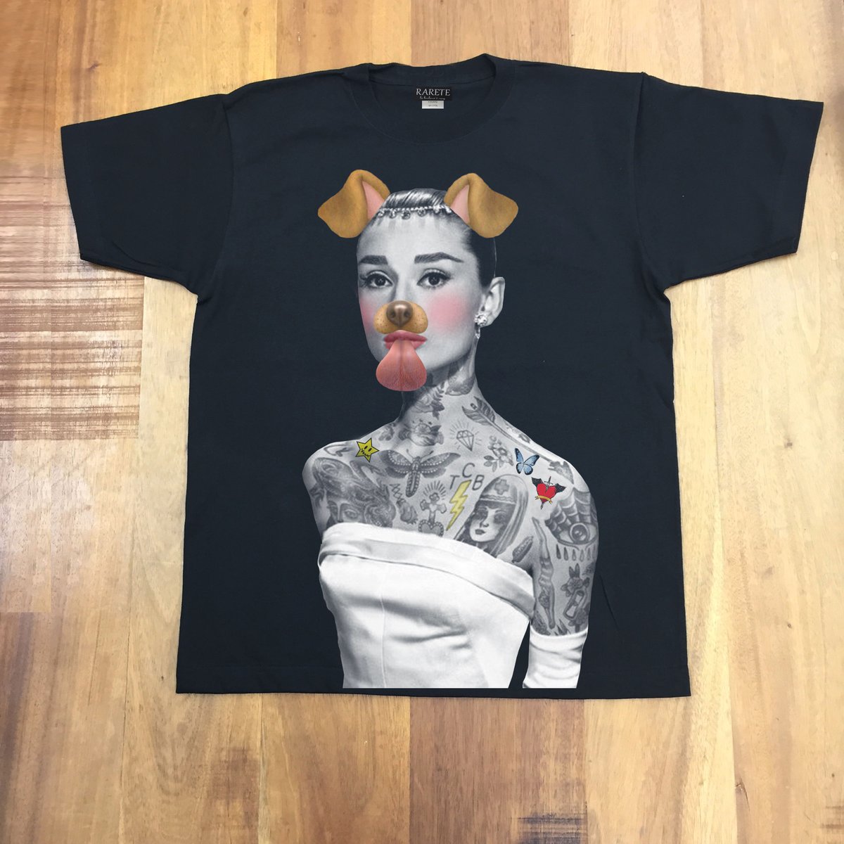 wp life tシャツ オードリー・ヘップバーン　ブラック　xl オードリー・ヘプバーン Tシャツ ブラック XLサイズ 新品未使用