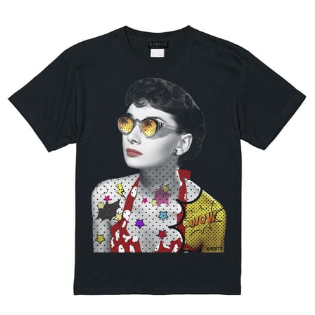 RARETE (ラルテ)   オードリー 水着 アメコミ  Tシャツ ブラック