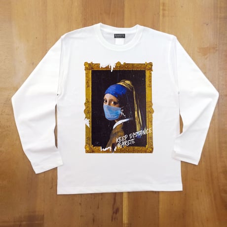 RARETE (ラルテ) フェルメール マスク ホワイト  長袖Tシャツ