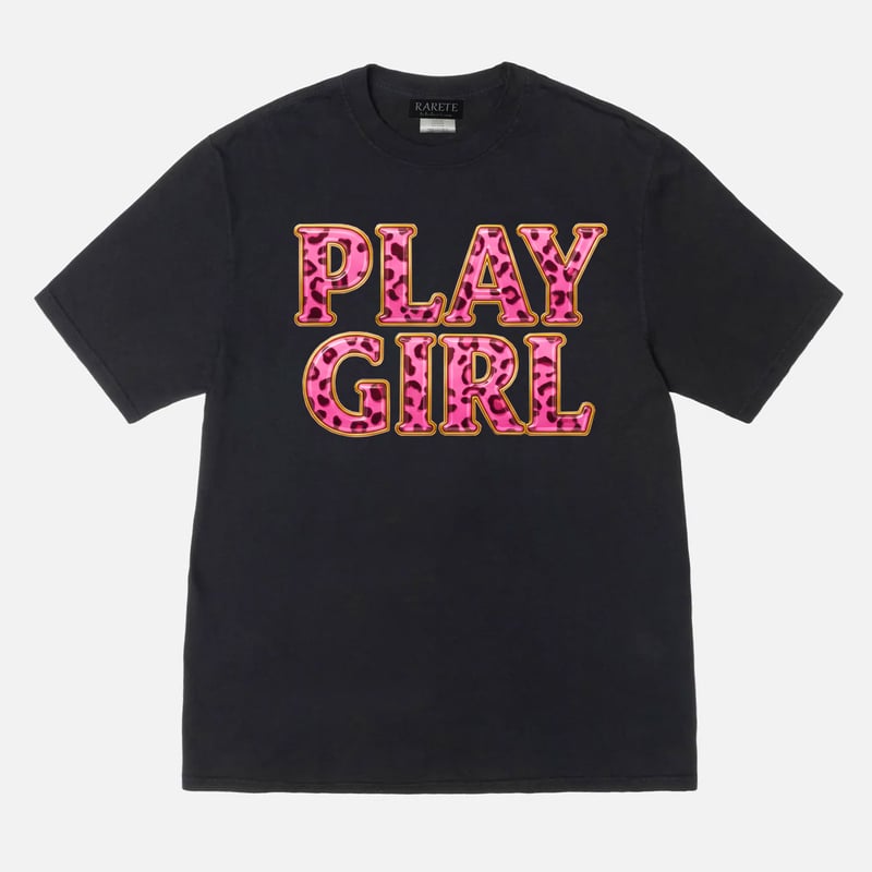 RARETE (ラルテ) PLAY GIRL ヒョウ柄 ピンク Tシャツ | Rarete ラルテ