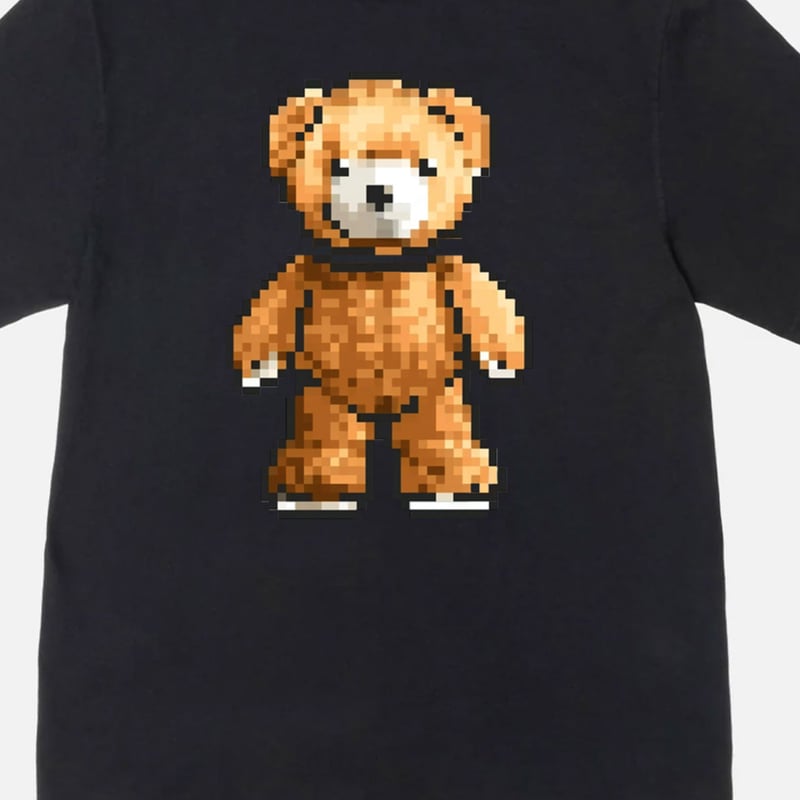テディベアデザイン Tシャツ Lサイズ ブラウン 1_6aef75b1674ecc32f26066ba66bd