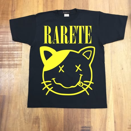 RARETE (ラルテ)   cat 猫 にゃるヴァーナ  ブラック  Tシャツ 星柄 star