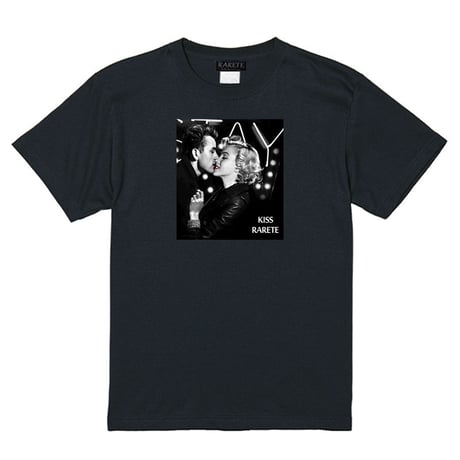 RARETE (ラルテ) マリリンモンロー ジェームス KISS  Tシャツ ブラック
