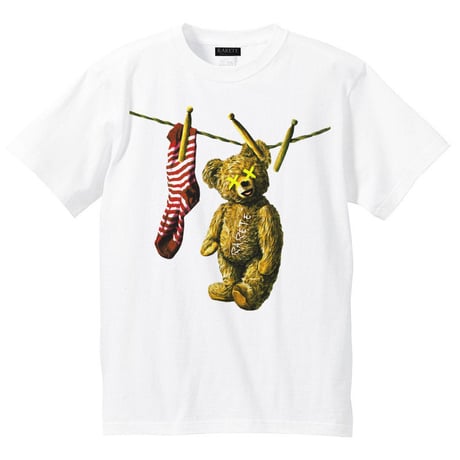 RARETE (ラルテ)  洗濯された！ テディベア  Tシャツ ホワイト