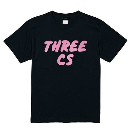 RARETE (ラルテ)  THREE CS (三密) POP Tシャツ ブラック