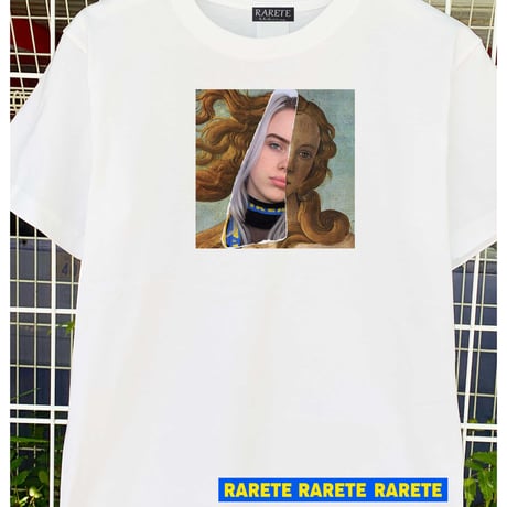 RARETE (ラルテ)   ビーナスの誕生 コラージュ Tシャツ ホワイト