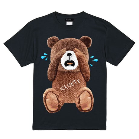 RARETE (ラルテ)  泣いちゃった！ 【茶色】 Tシャツ ブラック