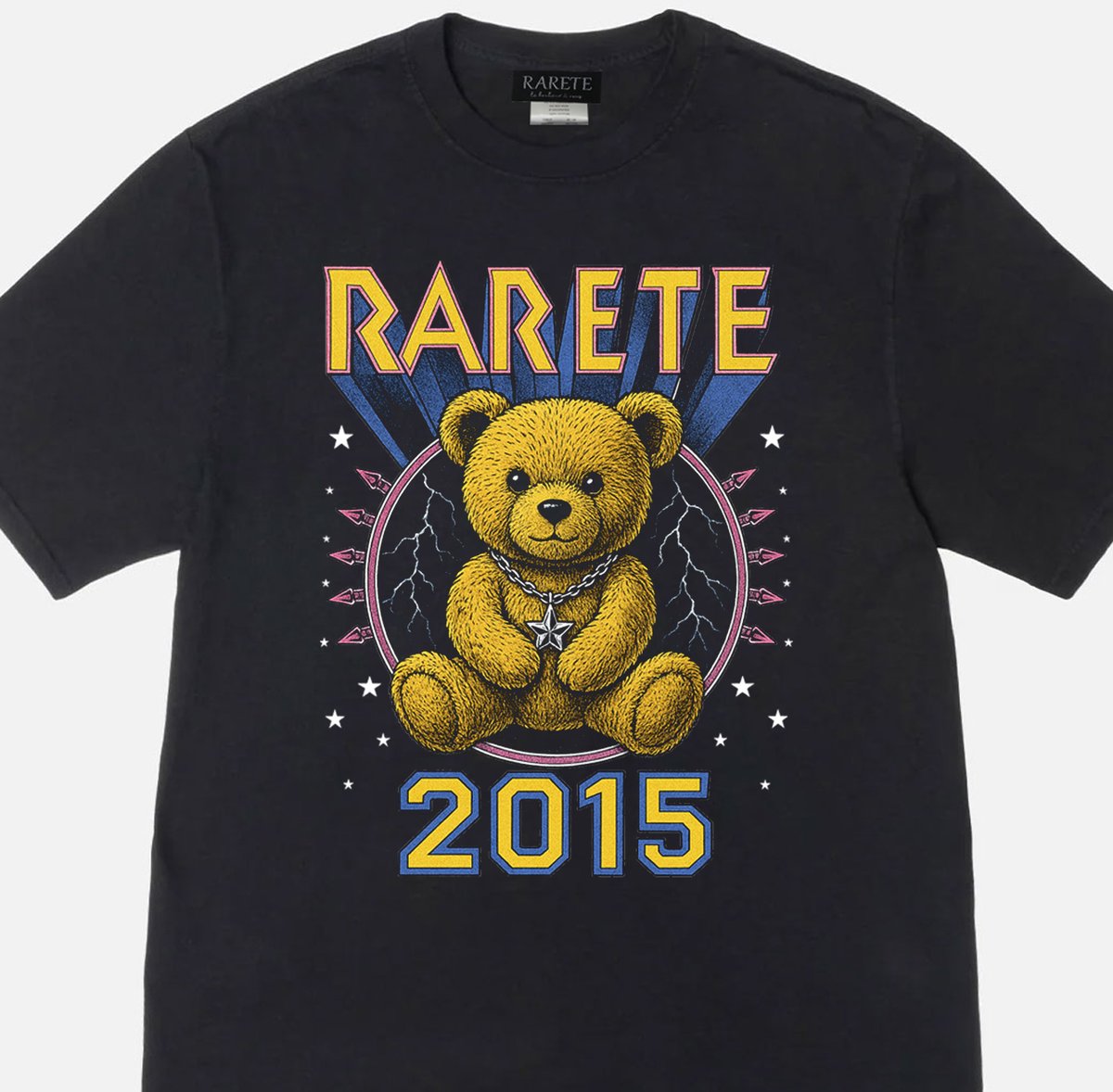 RARETE (ラルテ) テディベア Teddy bear 3Dロゴ グラフィック スター T
