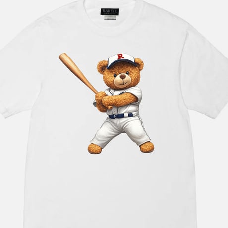 RARETE (ラルテ) テディベア teddy bear 野球 baseball 素振り Tシャツ