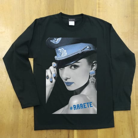RARETE (ラルテ) Hepburn ブルー   ブラック  長袖Tシャツ