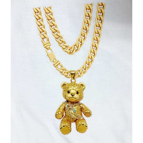 RARETE (ラルテ) Necklace ネックレス テディベア Teddy bear  パーカー ホワイト