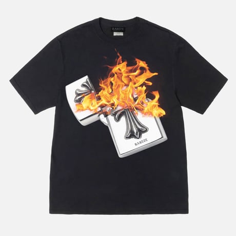 RARETE (ラルテ) フロント Zippoライター 炎 Tシャツ